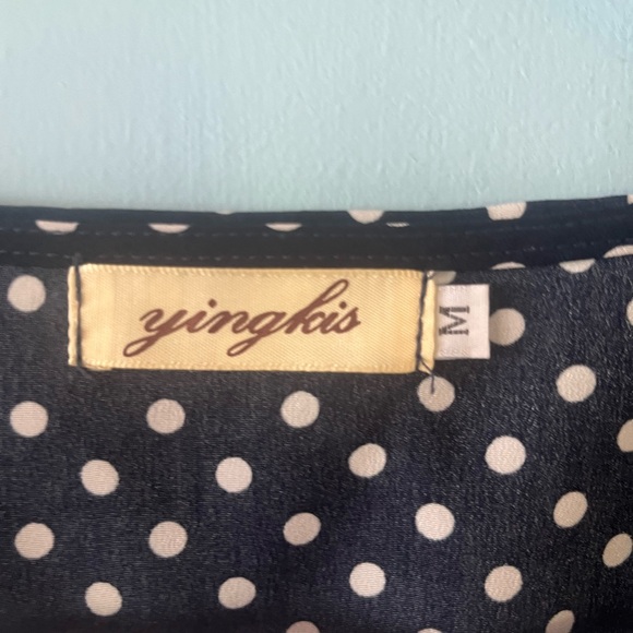 Women’s Polka Dot A-Line Loose Swing Dress Size M - Picture 4 of 13